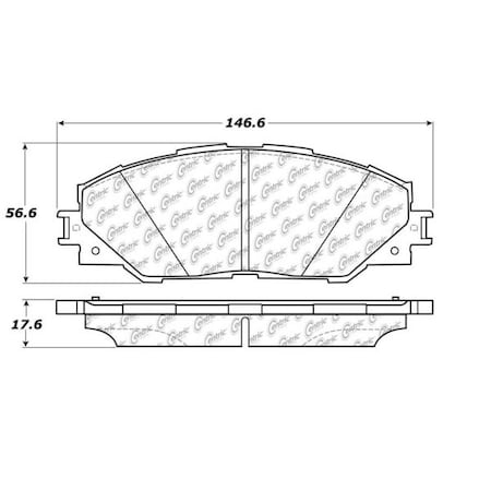 Centric Parts Centric Premium Pads, 300.12110 300.12110